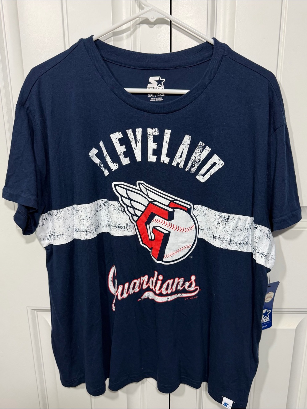 NWT Starter Cleveland Guardians MLB Graphic Tee Women’s 2XL